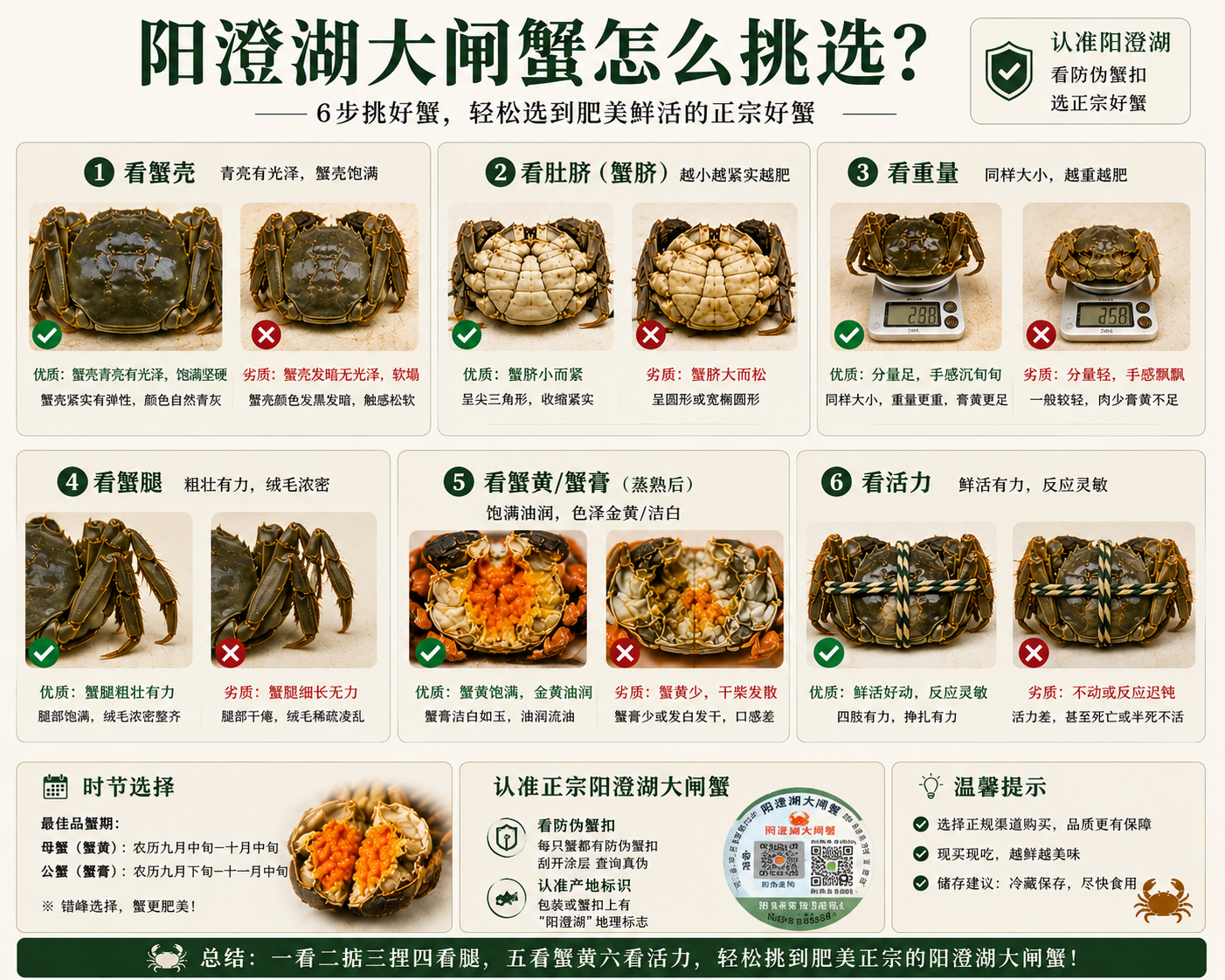 大闸蟹怎么挑选